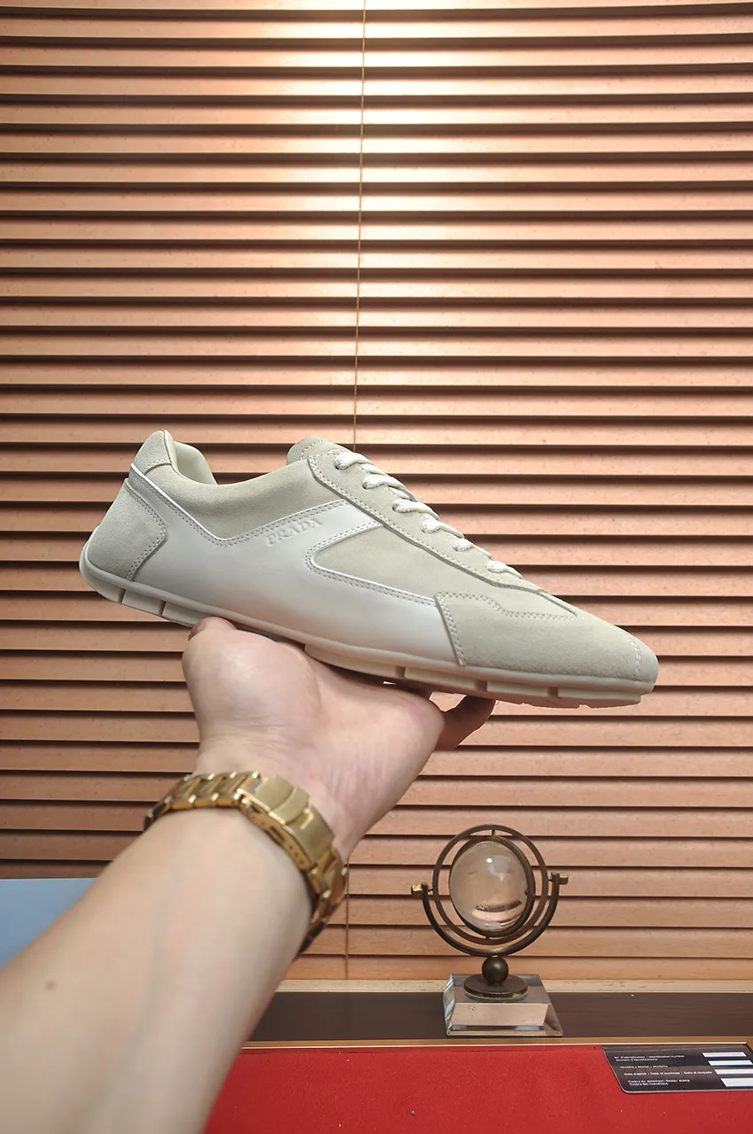 Men's shoes 💰560💶【PRADA】Couple's casual shoes, originally developed 1:1, made of high-mercerized cowhide with imported cowhide, silk sheepskin lining, rubber outsole, comfortable and soft on the feet, size for women: 35 to 41. Male 38 to 48💰🔥🔥🔥🔥🔥